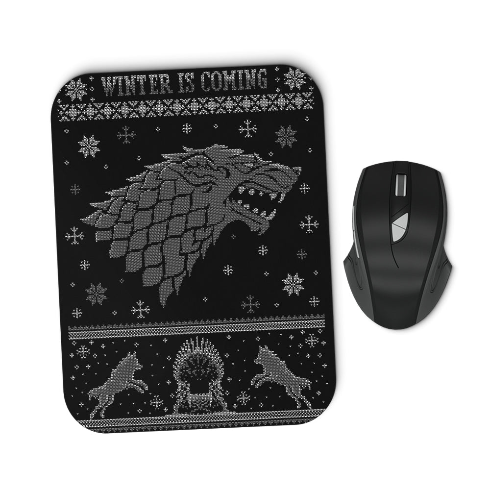 Grey Wolf Sweater - Mousepad