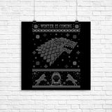 Grey Wolf Sweater - Poster