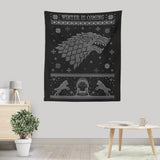 Grey Wolf Sweater - Wall Tapestry