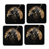 Half Wolf Orb - Coasters