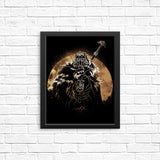 Half Wolf Orb - Posters & Prints