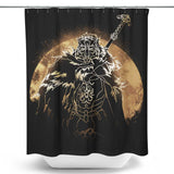 Half Wolf Orb - Shower Curtain