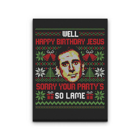 Happy Birthday Jesus - Canvas Print