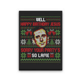 Happy Birthday Jesus - Canvas Print