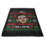 Happy Birthday Jesus - Fleece Blanket