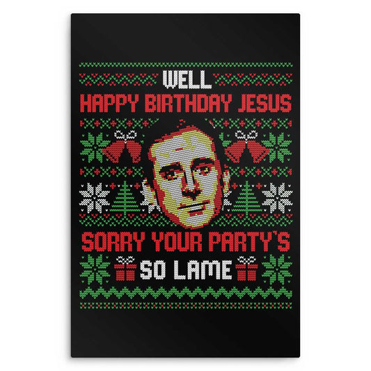 Happy Birthday Jesus - Metal Print