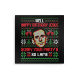 Happy Birthday Jesus - Metal Print