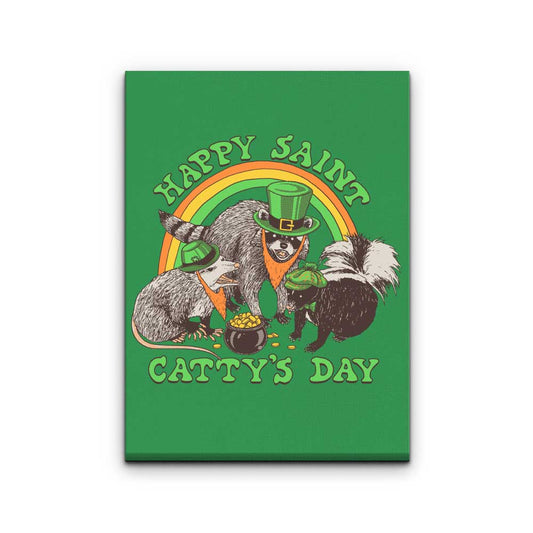 Happy Saint Catty's Day - Canvas Print