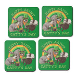 Happy Saint Catty's Day - Coasters