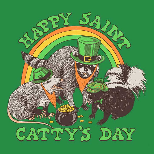 Happy Saint Catty's Day - Ringer T-Shirt