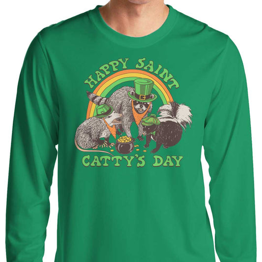 Happy Saint Catty's Day - Long Sleeve T-Shirt