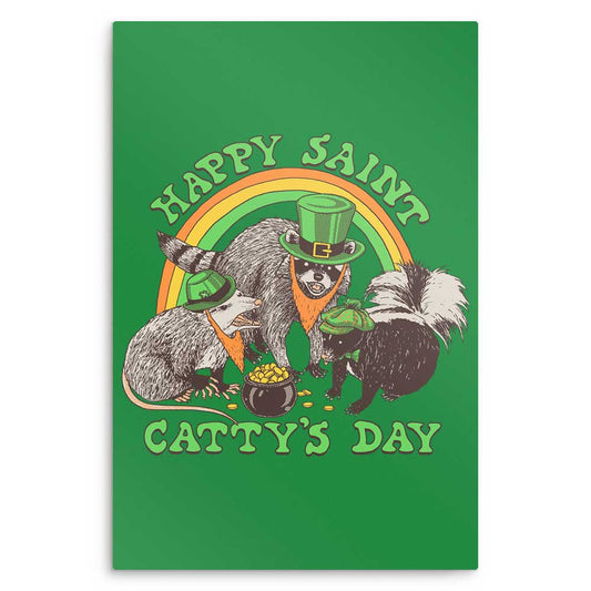 Happy Saint Catty's Day - Metal Print