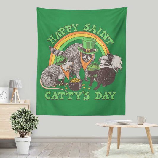 Happy Saint Catty's Day - Wall Tapestry