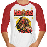 Heroes Comic - 3/4 Sleeve Raglan T-Shirt