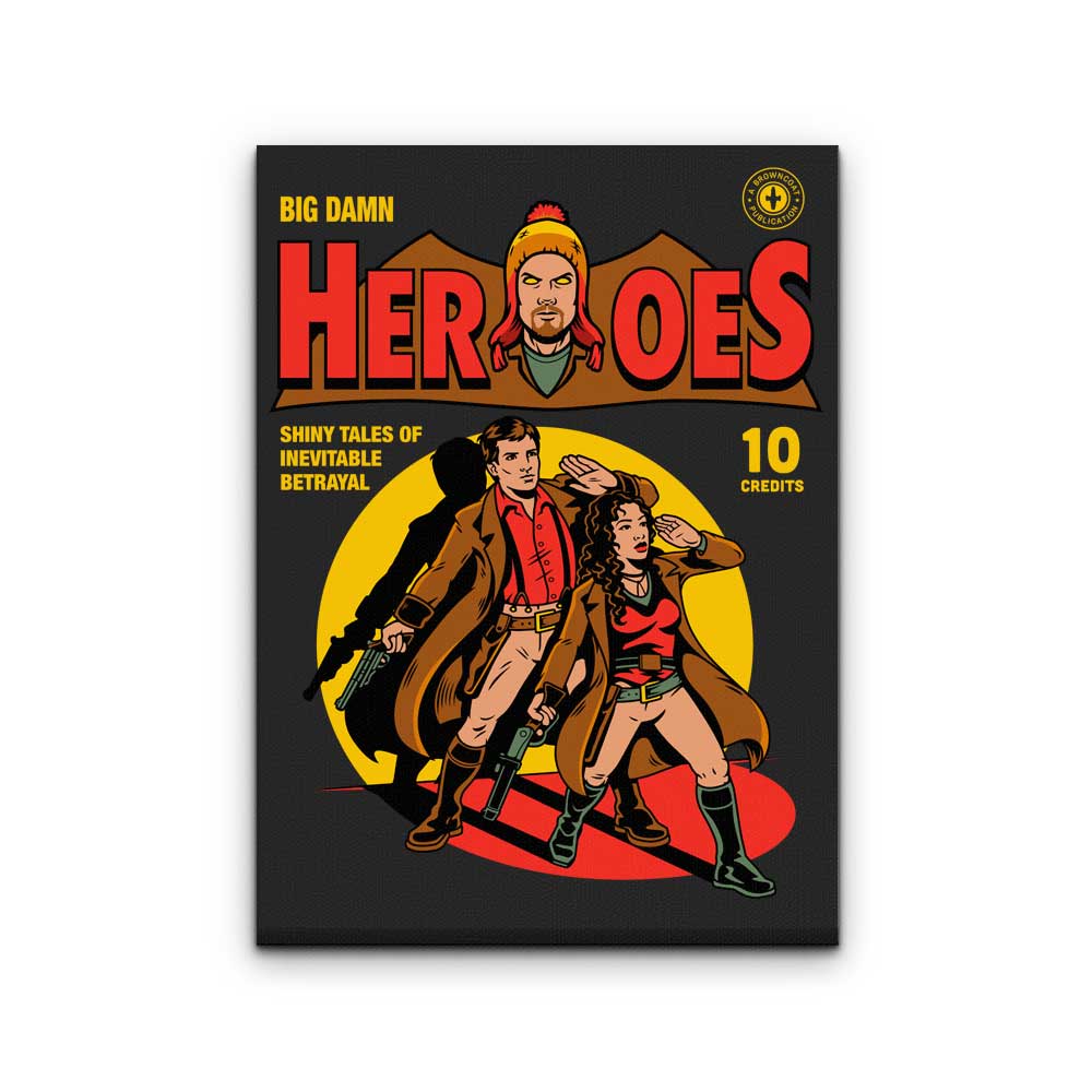 Heroes Comic - Canvas Print