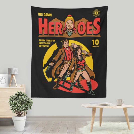 Heroes Comic - Wall Tapestry