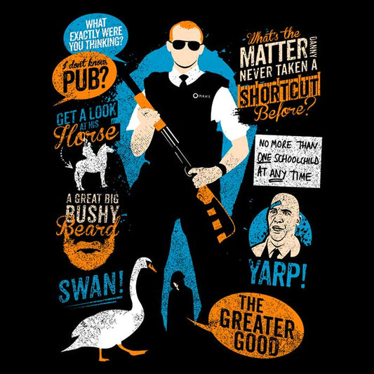 Hot Fuzz Quotes - Wall Tapestry