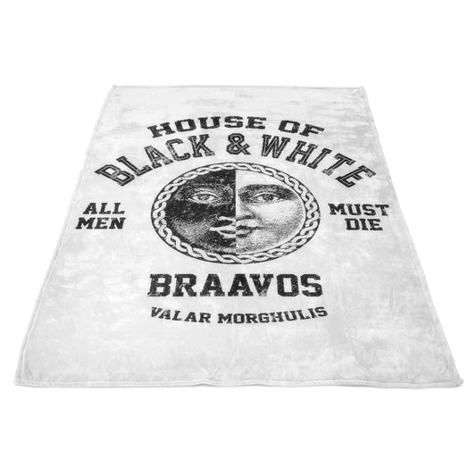 House of Black and White (Alt) - Fleece Blanket