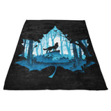 Howling Wolf - Fleece Blanket