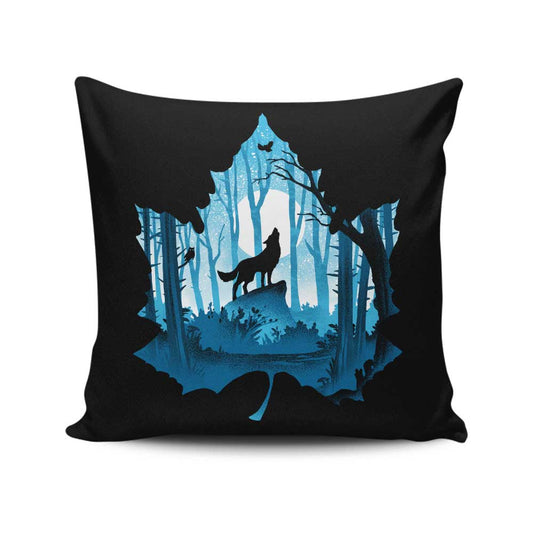 Howling Wolf - Throw Pillow