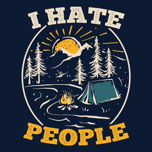 I Hate People - Metal Print