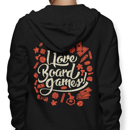 I Love Board Games - Hoodie