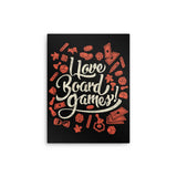 I Love Board Games - Metal Print