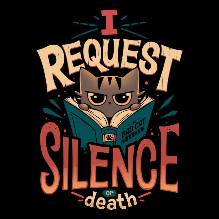 I Request Silence - Shower Curtain