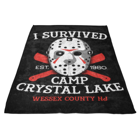 I Survived Camp Crystal Lake - Fleece Blanket