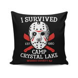 I Survived Camp Crystal Lake - Throw Pillow