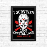 I Survived Camp Crystal Lake - Posters & Prints