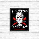 I Survived Camp Crystal Lake - Posters & Prints