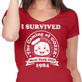 I Survived Gozer - Women's V-Neck