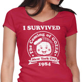 I Survived Gozer - Women's V-Neck