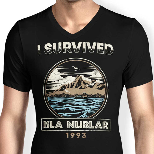 I Survived Isla Nublar - Men's V-Neck