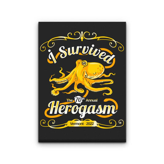 I Survived the Hero Gathering - Canvas Print