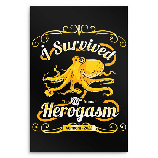 I Survived the Hero Gathering - Metal Print