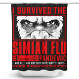 I Survived the Simian Flu - Shower Curtain