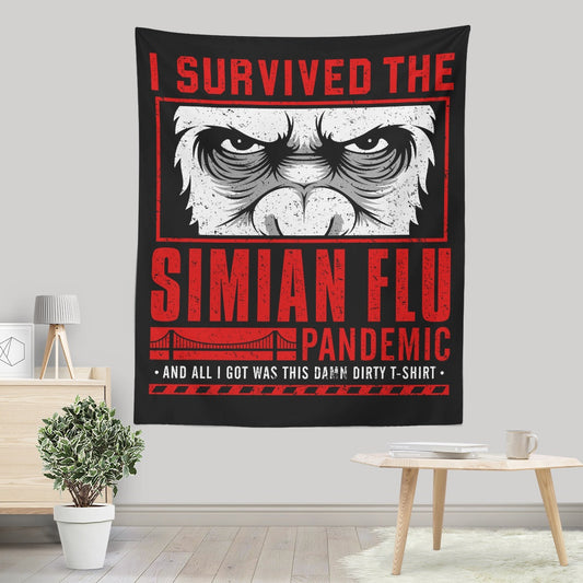 I Survived the Simian Flu - Wall Tapestry