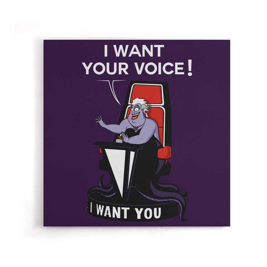 I Want Your Voice - Canvas Print