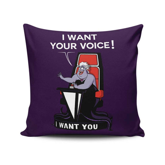 I Want Your Voice - Throw Pillow