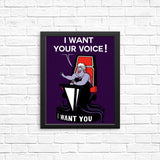 I Want Your Voice - Posters & Prints