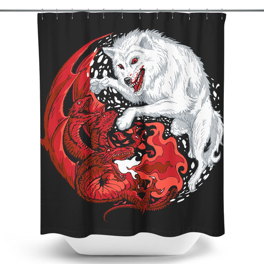 Ice and Fire - Shower Curtain