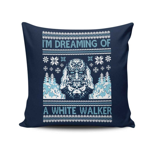 I'm Dreaming of a White Walker - Throw Pillow