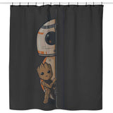 In a Galaxy Far, Far Away - Shower Curtain