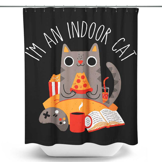 Indoor Cat - Shower Curtain