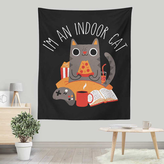 Indoor Cat - Wall Tapestry