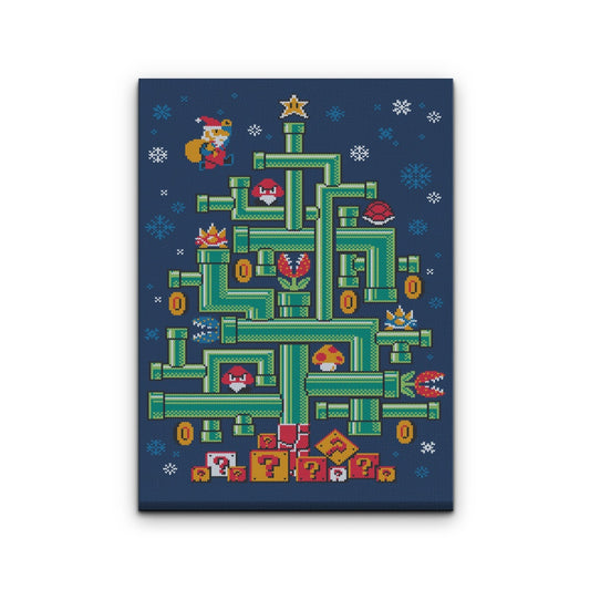 It's a Tree Mario - Canvas Print