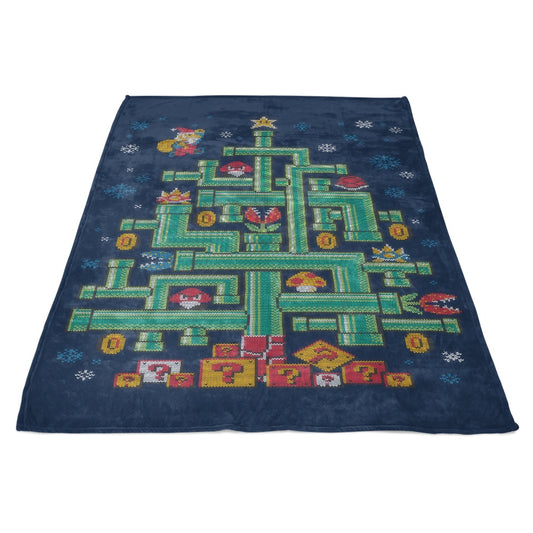 It's a Tree Mario - Fleece Blanket