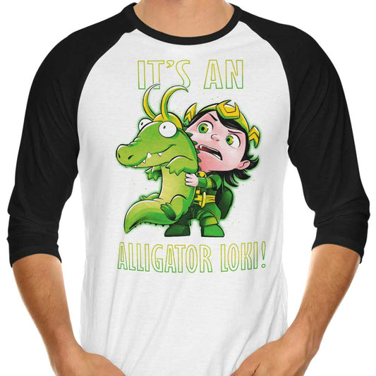 It's an Alligator - 3/4 Sleeve Raglan T-Shirt